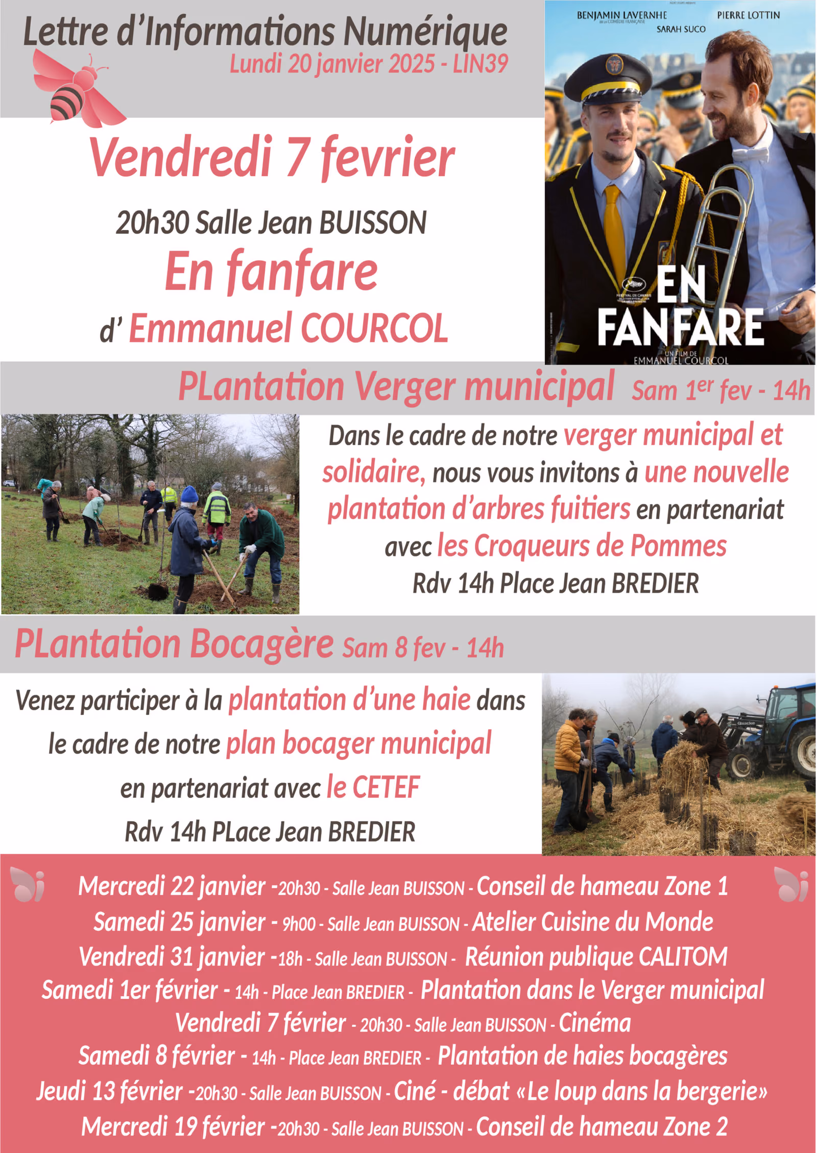 Lettre d’informations numérique du 20 janvier 2025